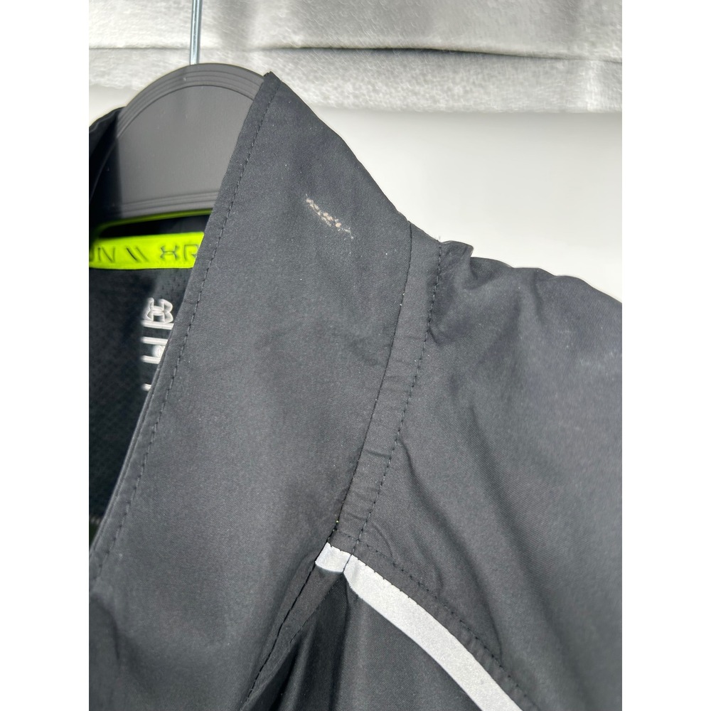 Under Armour Storm1 Mens Running Vest Black Full Zip Reflective Large LG Fitted - Picture 7 of 9
